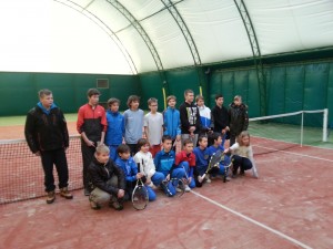 Zawodnicy UKT Tenispro na turnieju w Szczecinku10.02.2014